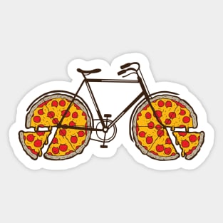 Pizza Bike Sticker